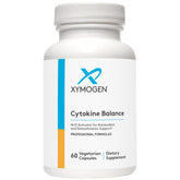 Cytokine Balance XYMOGEN sur bouteille, soutien potentiel antioxydant.