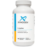 XYMOGEN L-Lysine 1000 mg – Bouteille et gélules, apport quotidien potentiel d’un acide aminé essentiel.