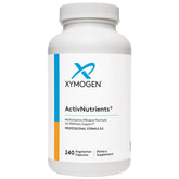 XYMOGEN ActivNutrients – bouteille et capsules visibles, soutien énergie potentiel et bien-être quotidien.