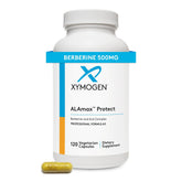 XYMOGEN ALAmax Protect: bouteille et capsules; soutien métabolique potentiel.
