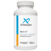 XYMOGEN Bio C 1:1 – bouteille de capsules pour soutien immunitaire potentiel et antioxydant.