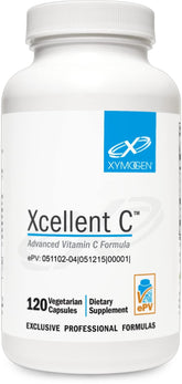 XYMOGEN Xcellent C: boîte et étiquette, présentation claire pour votre routine vitamine C.