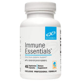 Bouteille XYMOGEN Immunité Essentiels avec capsules faciles à avaler pour le soutien quotidien.