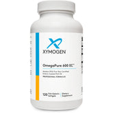 XYMOGEN OmegaPure 600 EC, bouteille; potentiellement bénéfique pour le cœur et le cerveau.
