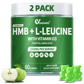 Yaaharo gommes HMB Leucine 2-pack: soutien musculaire et récupération