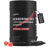 Gommes Berberine HCl YadaVeela en bouteille, soutien métabolique pratique.