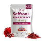 Bouteille Yalei gélules safran 88,5 mg, format pratique.