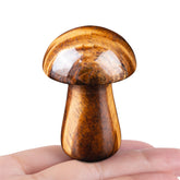 YATOJUZI champignon décor en œil de tigre pour méditation et énergie positive