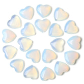 YATOJUZI: Cristaux cœur en opale, 20 pièces, idéal pour méditation et énergie positive.