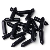 Ensemble YATOJUZI d'obsidienne noire, pierres naturelles pour méditation et équilibre.