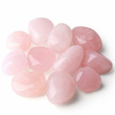 YATOJUZI quartz rose, pierres polies, pour une sensation de calme et concentration.