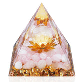 Tour de cristaux YATOJUZI en rose quartz, énergie équilibrante pour méditation et bien-être.