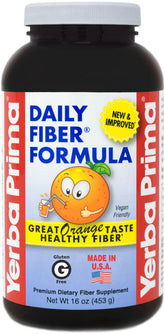 Yerba Prima fibre quotidienne orange en poudre – goût agréable et soutien digestif