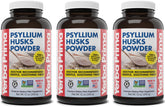 Emballage Yerba Prima Psyllium Poudre, pack3, fibre quotidienne pratique