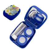 YKuzLx boîte lentilles avec miroir pour voyage et quotidien.