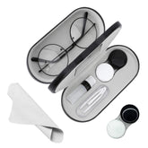YKuzLx boîte lunettes et lentilles 2 en 1, rangement pratique lors de vos déplacements.