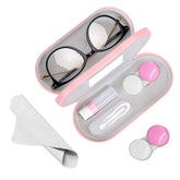YKuzLx coffret lunettes et lentilles, rangement pratique en poche pour voyage et bureau.