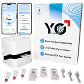 YO Home Sperm Test – interface de l’application guidant le test rapidement