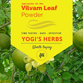 YOGIS HERBS Poudre Vilvam en flacon, usage quotidien pour le bien-être digestif.