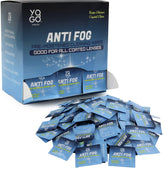 Lingettes antifog Yogo Vision pour lunettes, nettoyage sans traces et anti-buée efficaces.