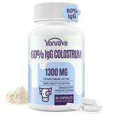 Yonrave Colostrum Bovin capsules 1300mg, présentation pratique pour le quotidien.