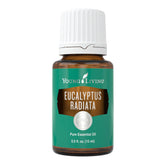Young Living Eucalyptus Radiata, bouteille 15 ml, arôme vivifiant stimulant l'énergie.