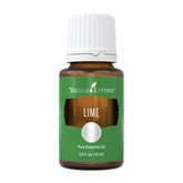 Huile citron vert Young Living, bouteille 15 ml prête à diffuser.