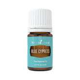 Blue Cypress de Young Living, bouteille 5 ml, hydratation cutanée durable.