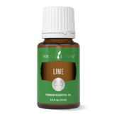 L'huile essentielle citron vert Young Living : la bouteille est prête à diffuser une fraîcheur vivifiante.
