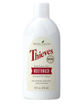 Rinçage buccal Young Living Thieves Fresh Essence, haleine fraîche durable.