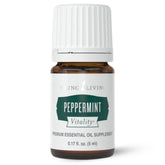 Vitalité Menthe Poivrée de Young Living : flacon 5 ml prêt à parfumer desserts