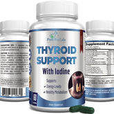 YUMMYVITE – bouteille de soutien thyroïde et énergie potentielle pour la journée.