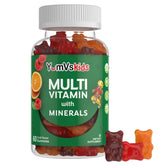 Gommes YumVs pour enfants goût fruit, énergie quotidienne.
