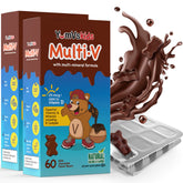 YUM-V'S Oursons Chocolatés pour enfants en pack-double, pratique pour les repas scolaires.