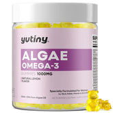 Gommes vegan Yutiny en bouteille pour le bien-être féminin et l omega-3
