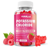 Gommes Yuulai chlorure potassium dans une bouteille, texture facile à mâcher.