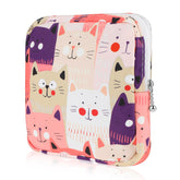 Pochette YUXIANLB au motif chat, rangement discret pour protections féminines.