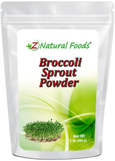 Poudre germes-brocoli Z Natural Foods prête pour smoothies riches en antioxydants