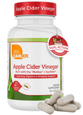 Zahler capules vinaigre de pomme et fibre dans la bouteille, pratique et facile à prendre.