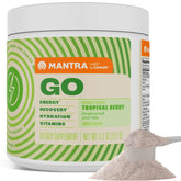 Zahler Mantra Go emballage, aperçu du produit, énergie prête pour l’entraînement.