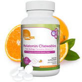 Zahler Mélatonine 5 mg comprimé à mâcher orange, soutien potentiel au sommeil