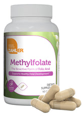 Zahler Methylfolate: capsule quotidienne montrant la forme folate biodisponible pour le soutien nutritionnel.