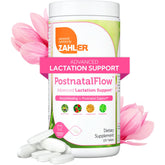 Zahler Postnatal Flow bouteille et étiquette, soutien à la lactation possible