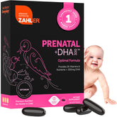 Zahler Prenatal avec acide folique et DHA dans une bouteille, soutien nutritionnel pour maman et bébé