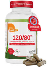 Zahler 120/80, bouteille de gélules, soutien quotidien du système cardiovasculaire