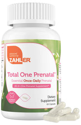 Zahler Total One Prenatal – capsules faciles à avaler pour le quotidien pendant la grossesse.