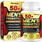Zanleuds Probiotiques pour homme 50+ — bouteille prête à l’emploi et soutien digestif.