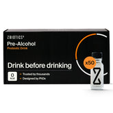 Bouteille ZBiotics pré-alcool, pour des soirées plus confortables.