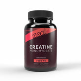 Zeal Naturals Creatine Monohydrate: bouteille 300 capsules, format pratique pour l'entraînement