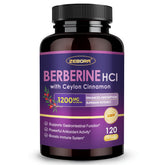 Gélules ZEBORA Berberine HCL dans le flacon, pratique pour le bien-être quotidien.